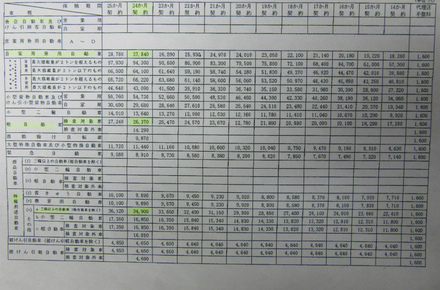 平成29年４月1日　自賠責保険料　変更